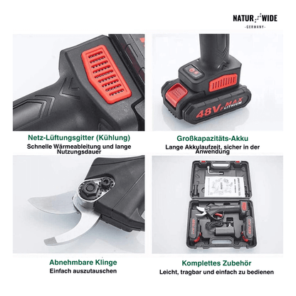 Akku-Astschere bis 30 mm mit 2 Akkus & Koffer – Ansicht 12