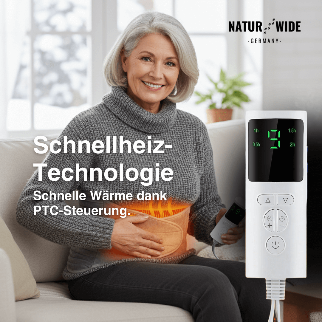 Heizgürtel für Rücken & Bauch, 9 Stufen, Timer – Ansicht 6