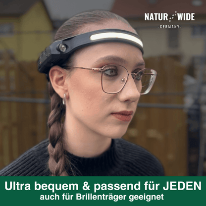 Stirnlampe mit 230°-Licht und Bewegungssensor – Ansicht 15