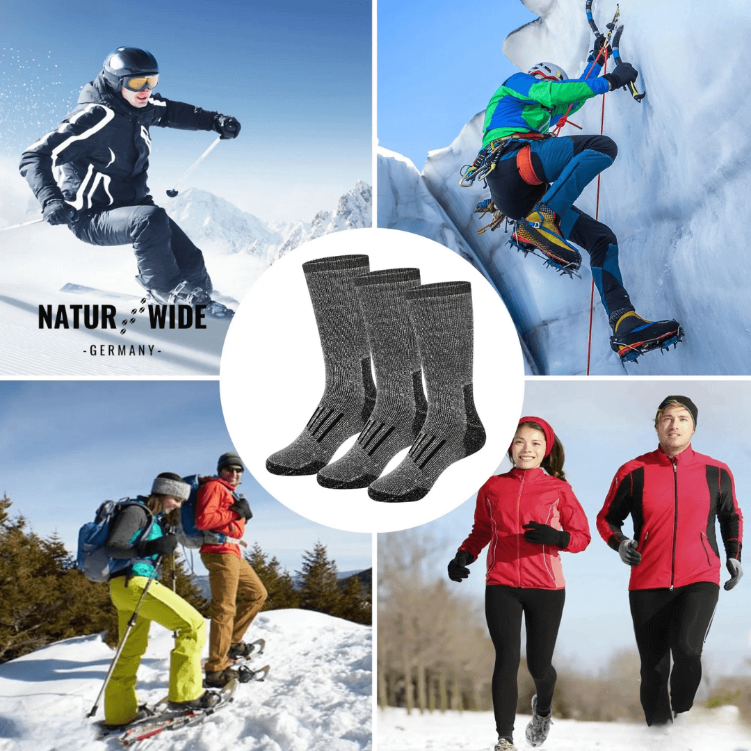 Merino-Wollsocken im 3er-Set, dick & warm – Ansicht 10