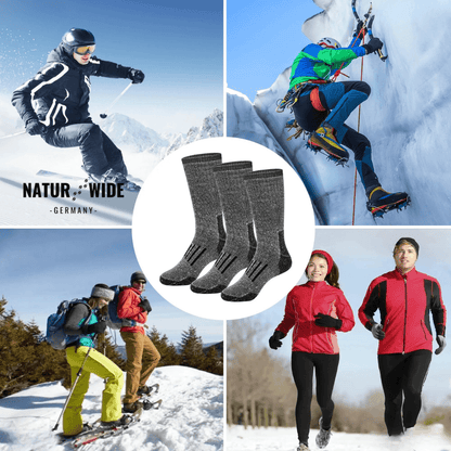 Merino-Wollsocken im 3er-Set, dick & warm – Ansicht 10