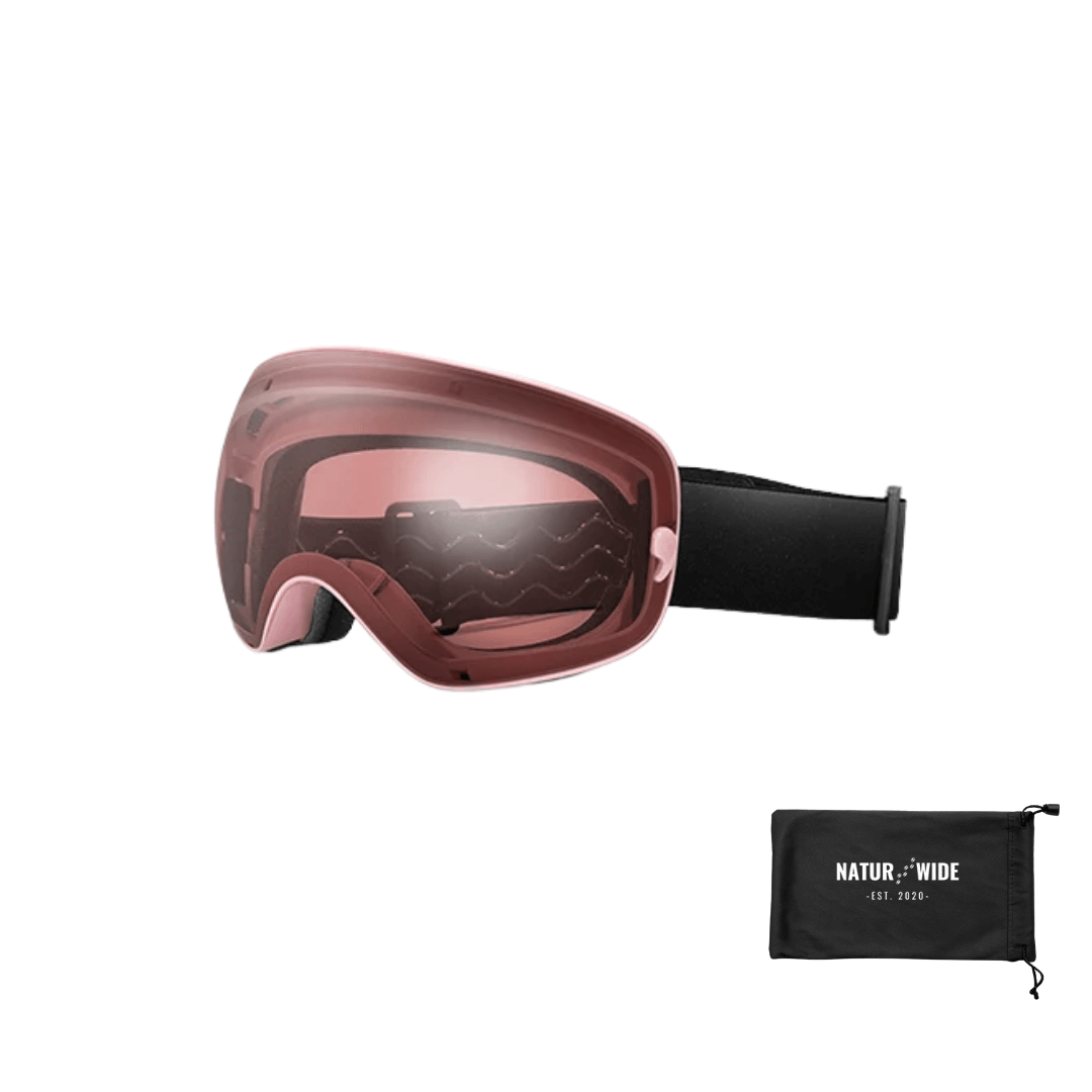 Skixpert Pro Skibrille, UV400 & Anti-Fog – Pink