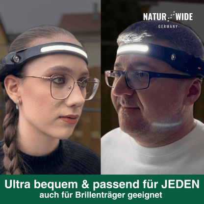 Stirnlampe mit 230°-Licht und Bewegungssensor – Ansicht 17