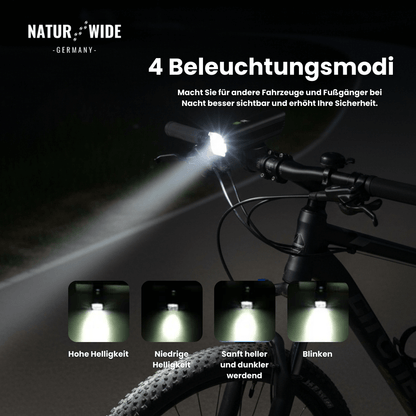 Fahrradlicht-Set mit 1200-Lumen-Frontlicht – Ansicht 5