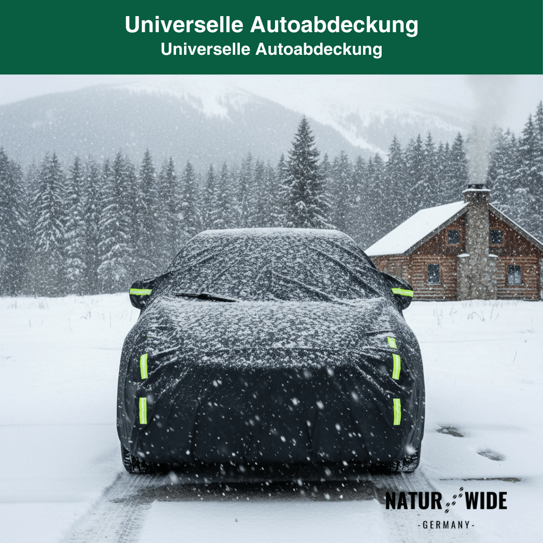 Autoabdeckung mit Reflexstreifen, PKW & SUV – Ansicht 4