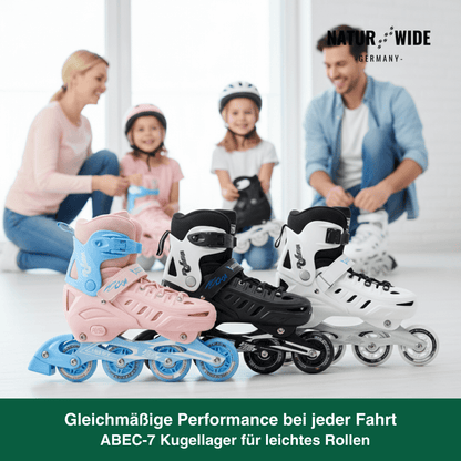 Größenverstellbare Inline Skates mit LED-Rollen – Ansicht 14