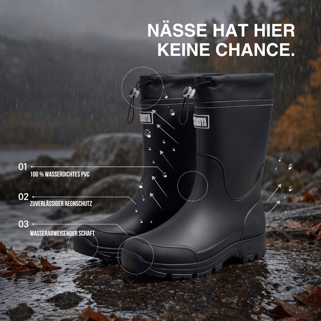 Wasserdichte Gummistiefel unisex, rutschfest – Ansicht 37
