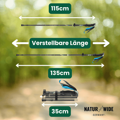 TrekMaster Wanderstöcke, Alu, verstellbar – Ansicht 14