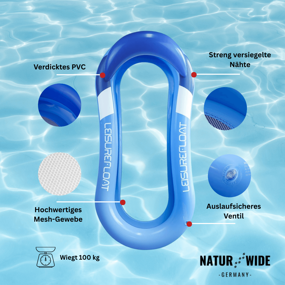 Aufblasbare Wasserhängematte für Pool & See – Ansicht 6