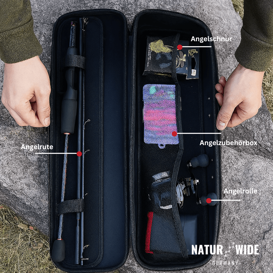 Angelset mit Carbonrute & Baitcaster, 2,4 m – Ansicht 7