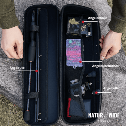 Angelset mit Carbonrute & Baitcaster, 2,4 m – Ansicht 7