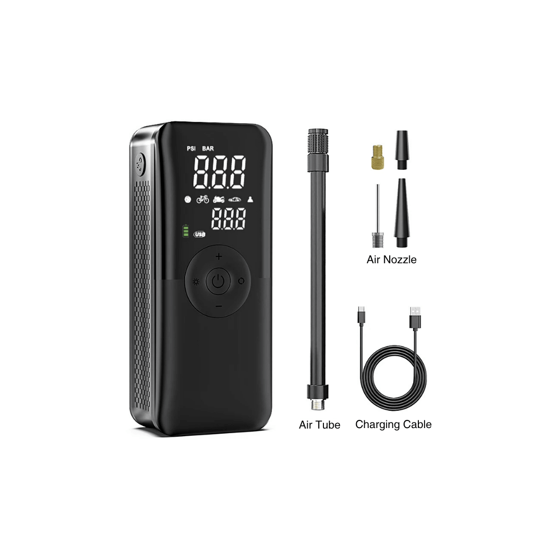 Akku-Reifenkompressor mit Display & Powerbank – Ansicht 19