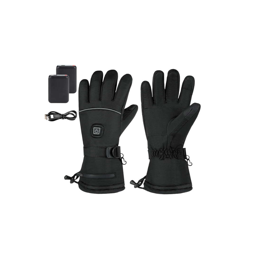 Beheizte Handschuhe mit Akku & 3 Heizstufen – Schwarz