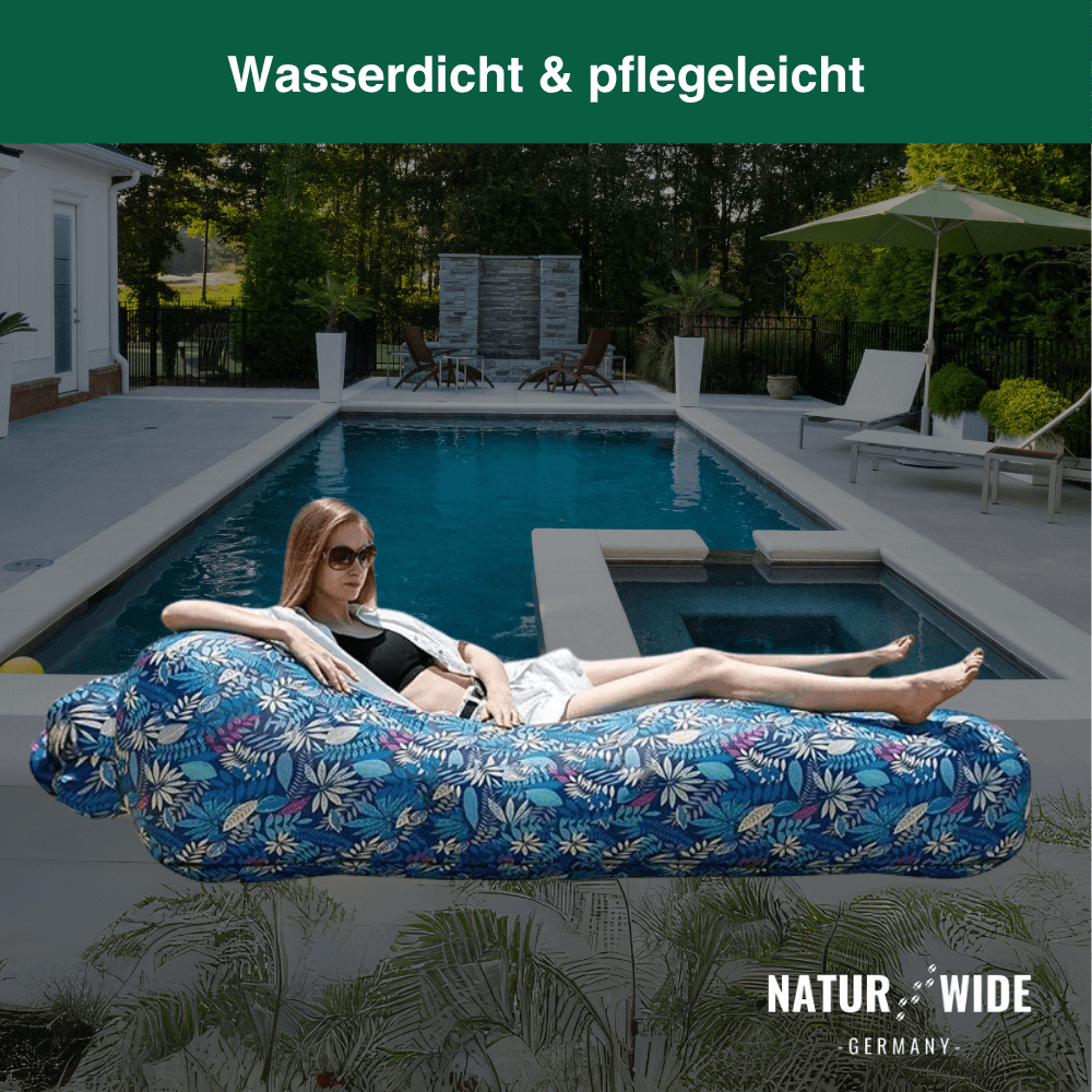 Aufblasbares Sofa-Luftbett ohne Pumpe, 200 kg – Ansicht 7