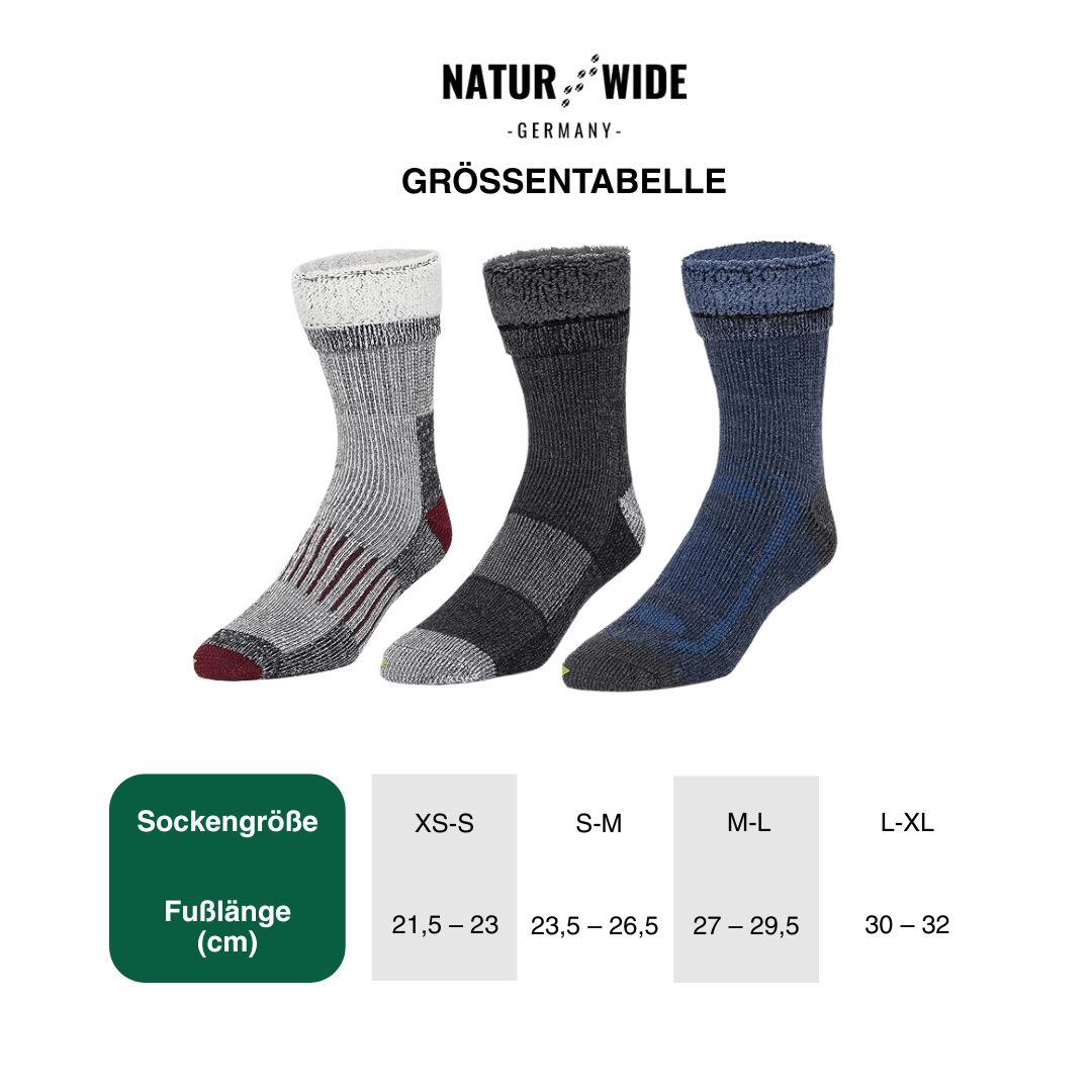 Merino-Wollsocken im 3er-Set, dick & warm – Ansicht 2
