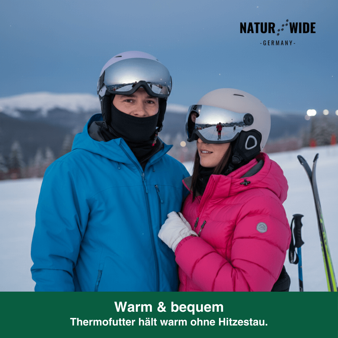 Skihelm mit integriertem Visier, Anti-Beschlag – Ansicht 12