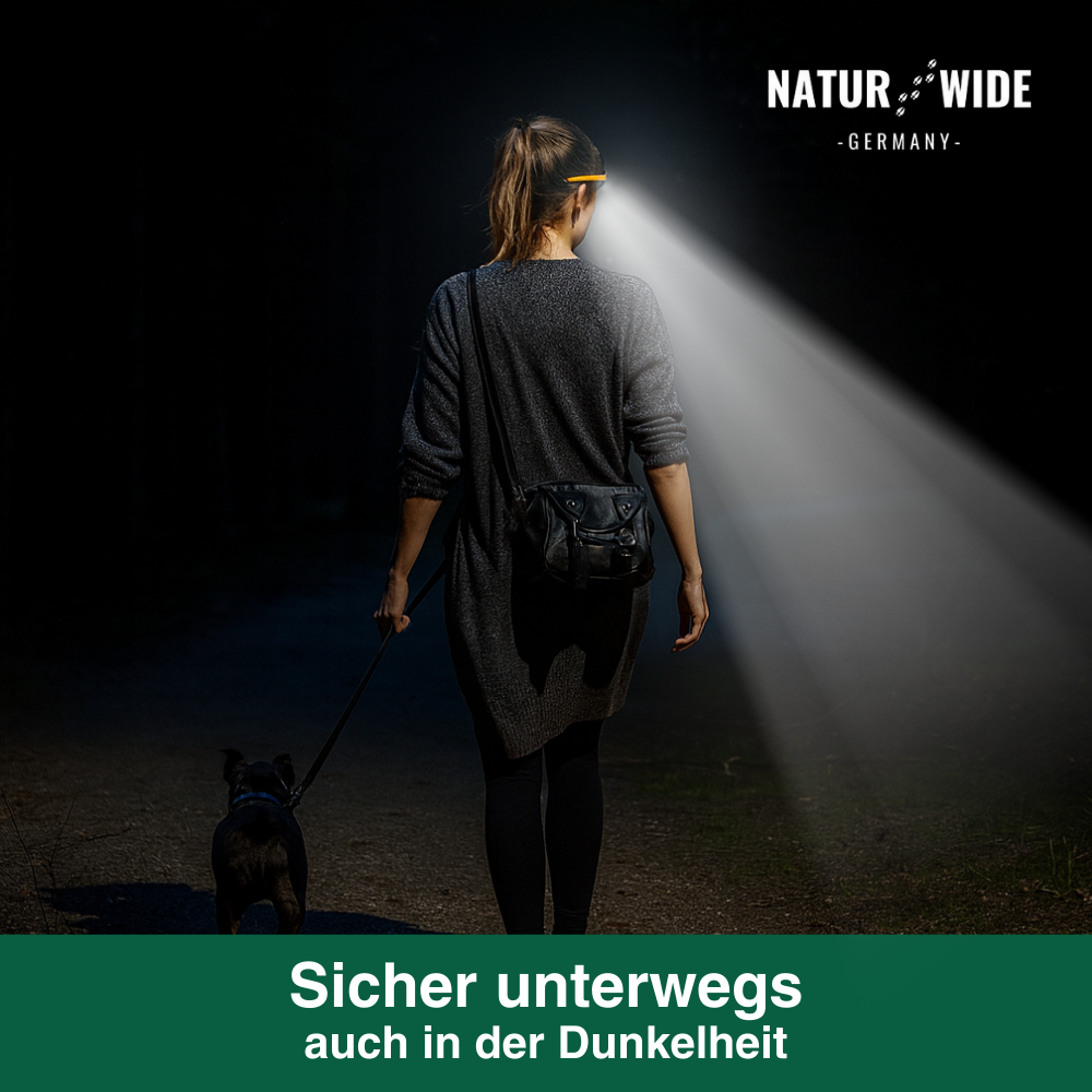 Stirnlampe mit 230°-Licht und Bewegungssensor – Ansicht 16