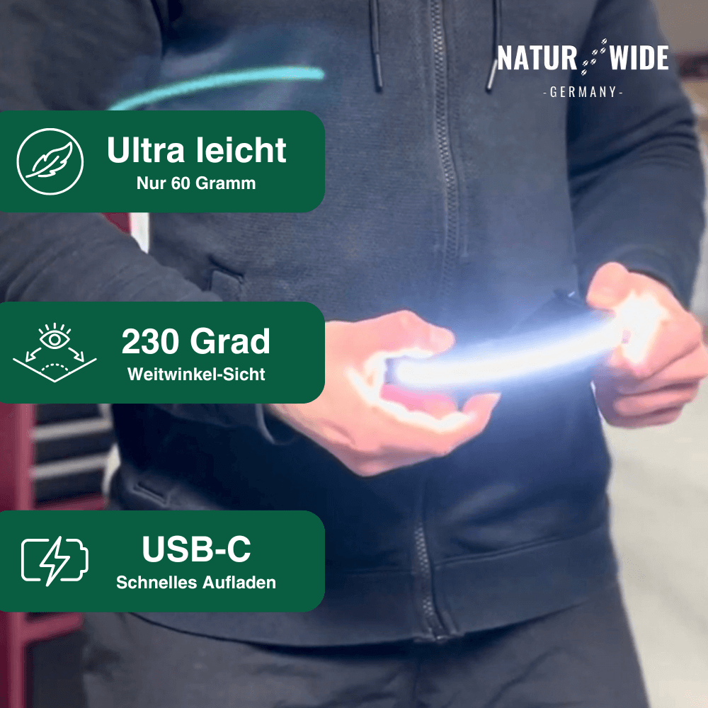 LED-Stirnlampe Pro MAX, auch als Nackenlampe – Ansicht 7