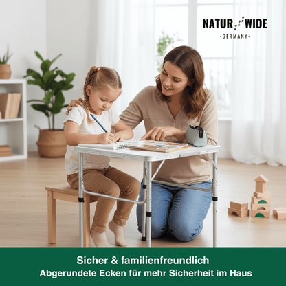Alu-Campingtisch, klappbar & höhenverstellbar – Ansicht 5