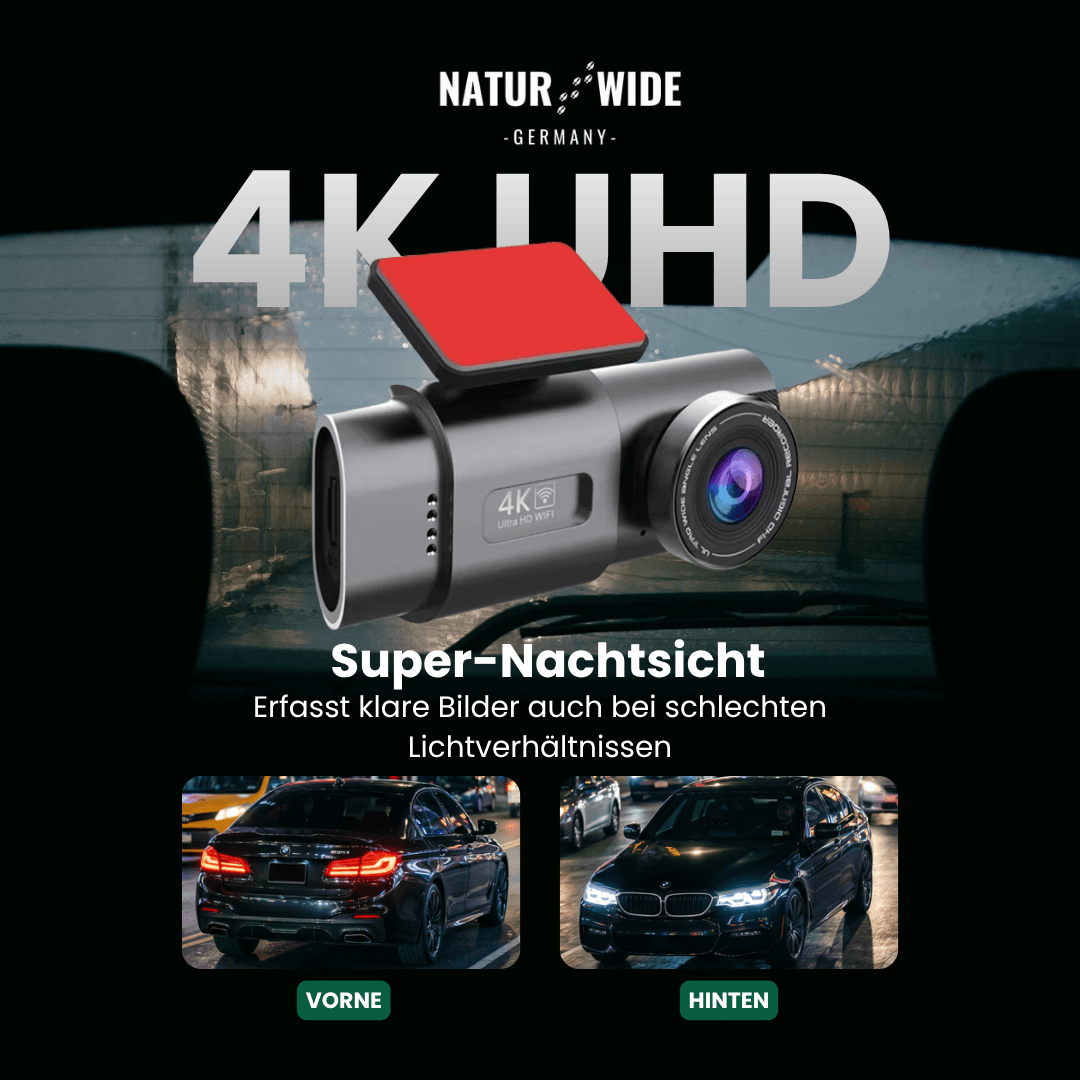 4K-Dashcam mit Sony-Sensor, WLAN & App – Ansicht 11