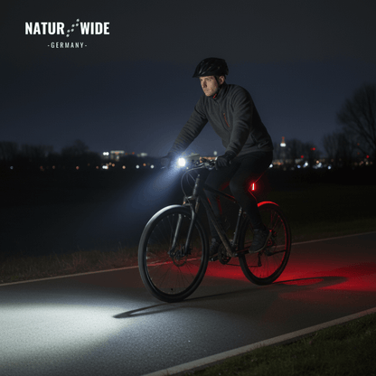 Fahrradlicht-Set mit 1200-Lumen-Frontlicht – Ansicht 3