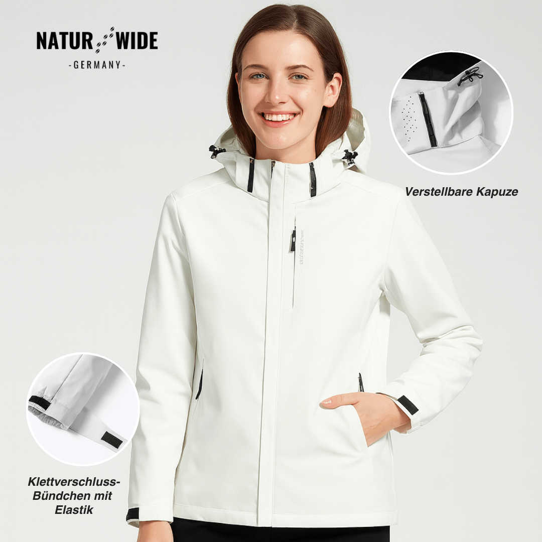 Leichte Regenjacke, 10.000 mm, abnehmbare Kapuze – Ansicht 10