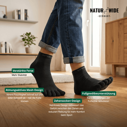 Zehensocken für Sport, schnelltrocknend – Ansicht 15