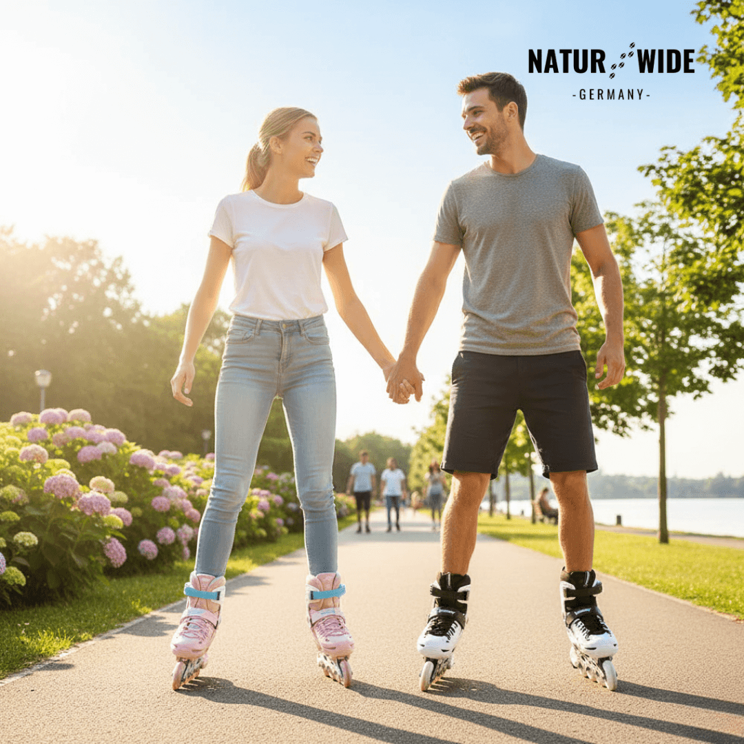 Größenverstellbare Inline Skates mit LED-Rollen – Ansicht 19