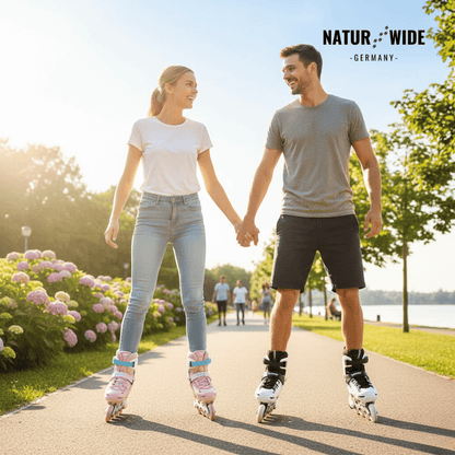 Größenverstellbare Inline Skates mit LED-Rollen – Ansicht 19