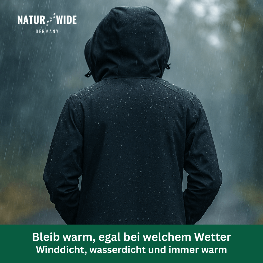Leichte Regenjacke, 10.000 mm, abnehmbare Kapuze – Ansicht 7