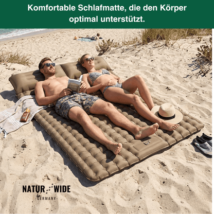 Ultraleichte Isomatte mit Fußpumpe, 8 cm dick – Ansicht 21