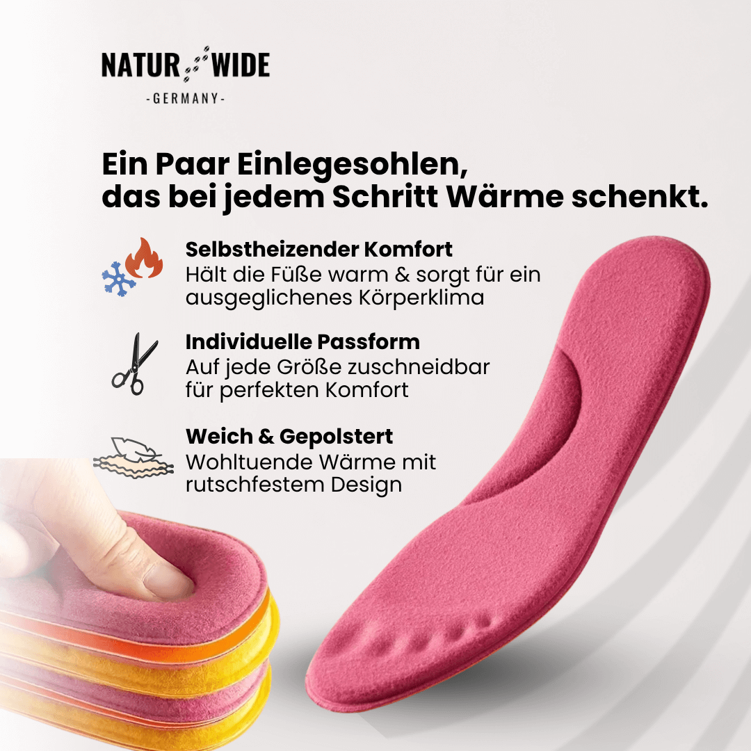 Thermo-Einlegesohlen mit Memory Foam, ohne Akku – Ansicht 3
