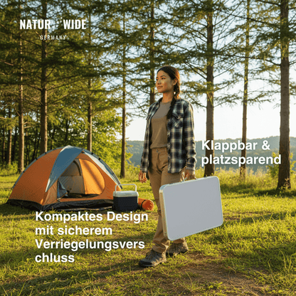 Alu-Campingtisch, klappbar & höhenverstellbar – Ansicht 10