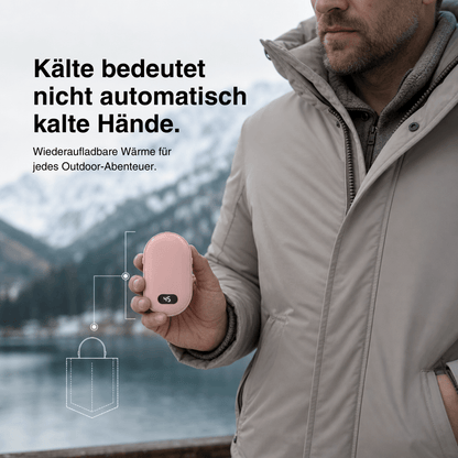 Handwärmer wiederaufladbar, beidseitig, 5200 mAh – Ansicht 9
