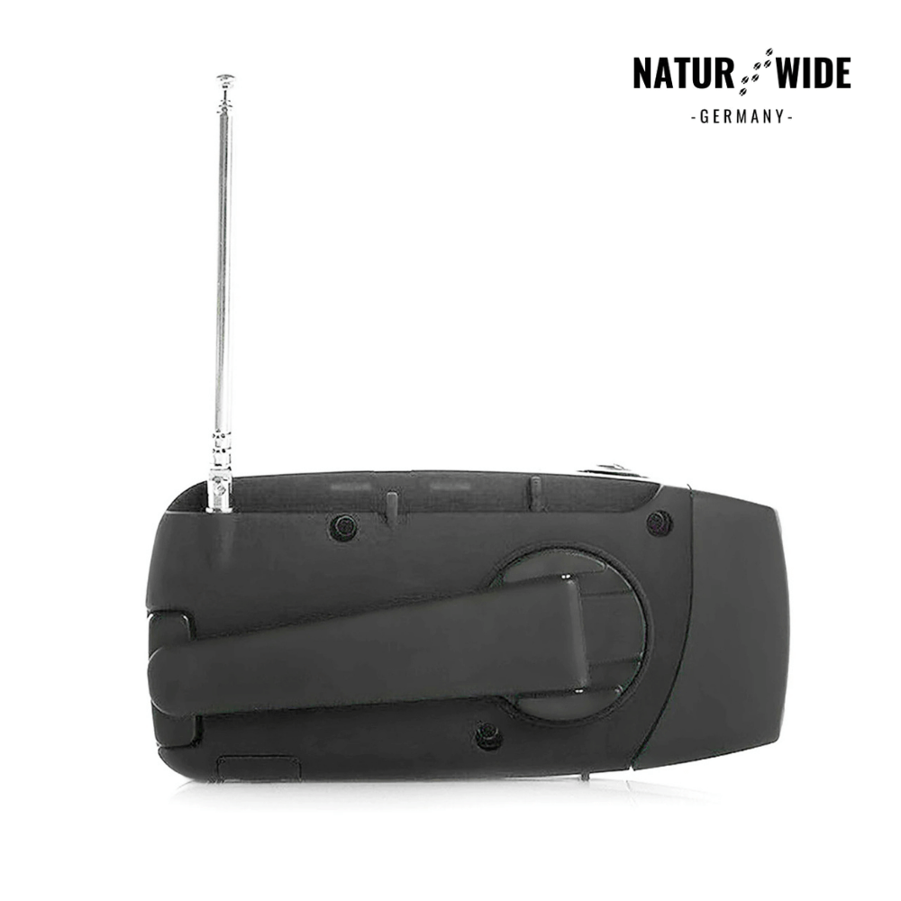 Notfallradio mit Kurbel, Solar & Powerbank – Ansicht 17