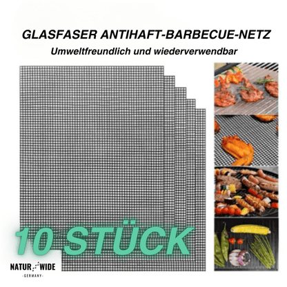 Grillmatten aus Glasfaser, 36 × 42 cm, 3er/10er – Ansicht 4