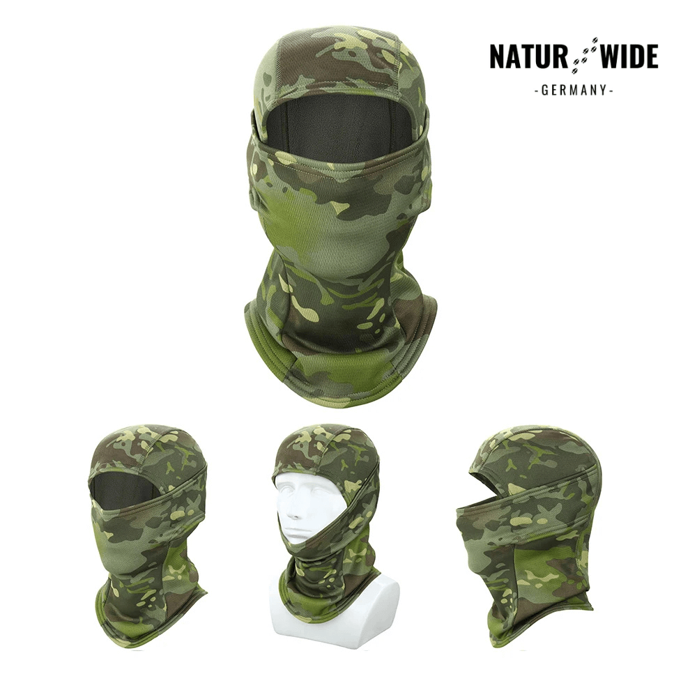 Fleece-Sturmhaube winddicht, auch unter Helm – Ansicht 12