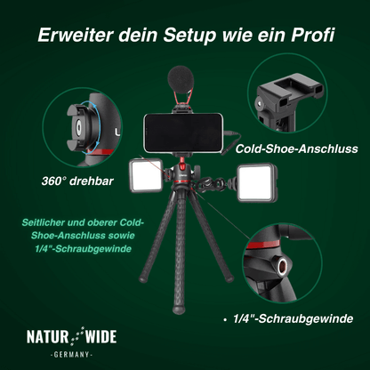 Flexibles Octopus-Stativ für Handy und Kamera – Ansicht 12