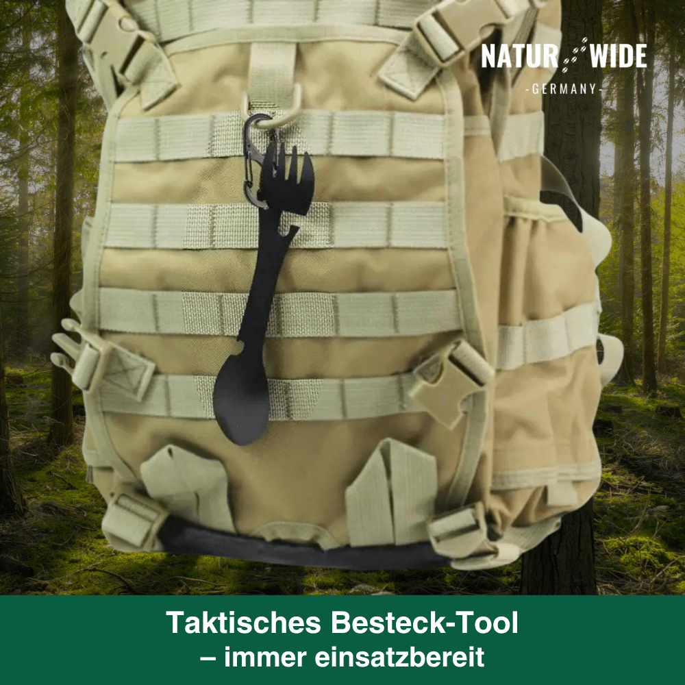 5-in-1-Outdoor-Besteck aus Edelstahl – Ansicht 3