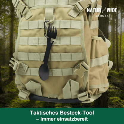 5-in-1-Outdoor-Besteck aus Edelstahl – Ansicht 3