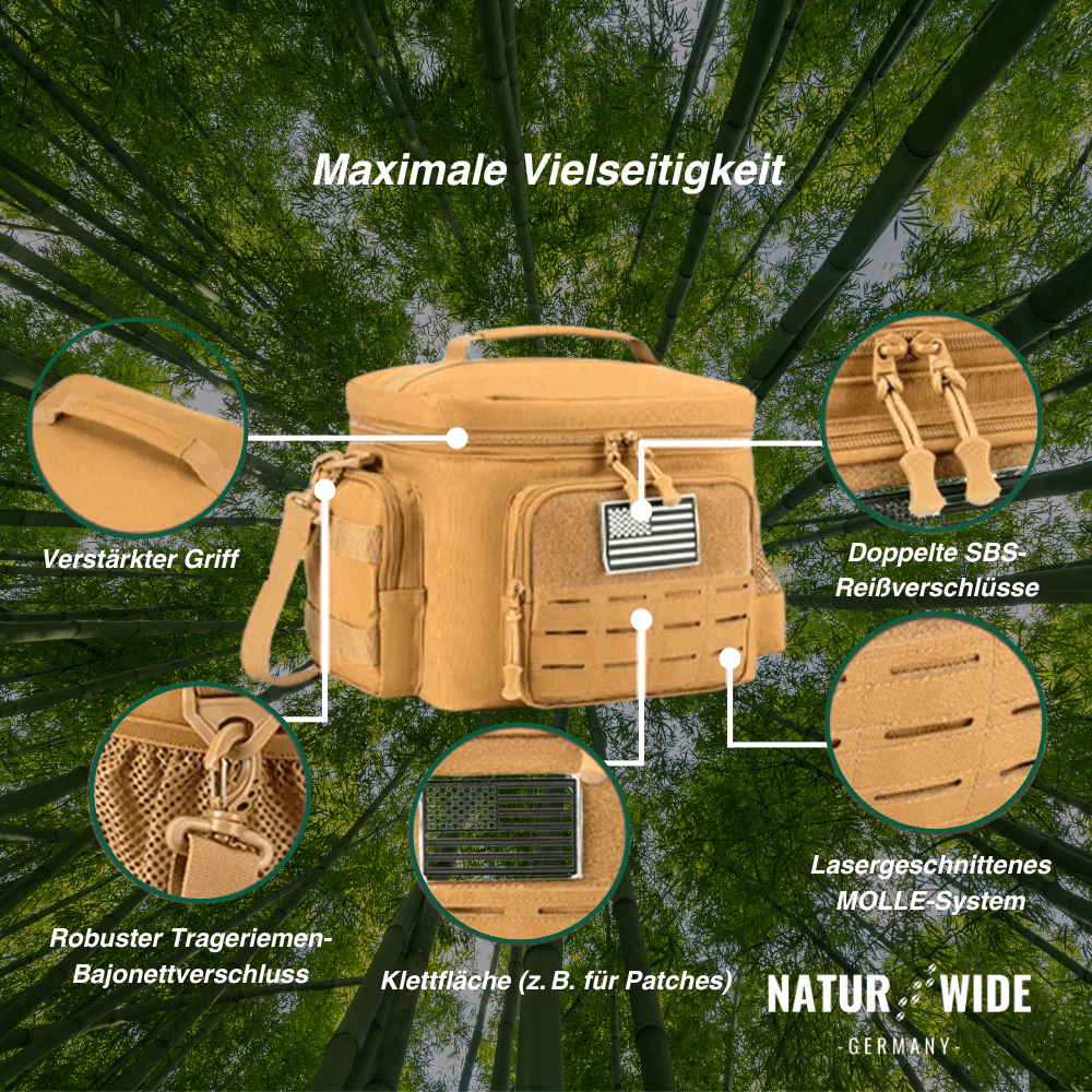 Robuste Kühltasche, isoliert für warm und kalt – Ansicht 11