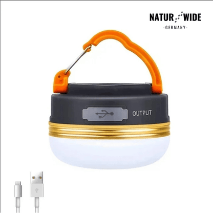 Faltbare LED-Campinglampe mit Solar & Powerbank – Ansicht 4