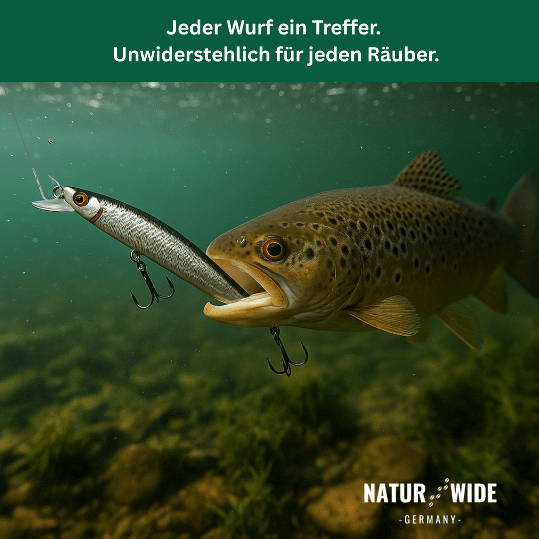 Wobbler-Set für Raubfische, 10 cm, 5 Stück – Ansicht 4