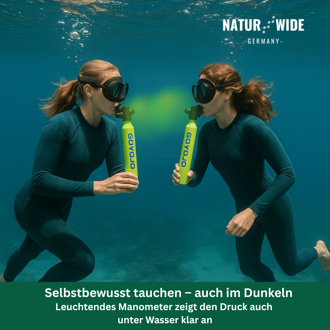 Mini-Tauchflasche 0,5 L mit Atemregler – Ansicht 5