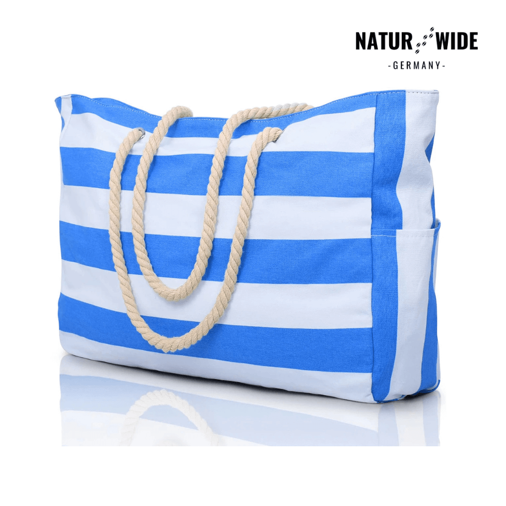 Strandtasche mit Reißverschluss, 50 × 35 cm – Ansicht 12