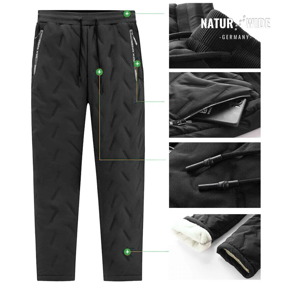 Thermo-Jogginghose mit Fleecefutter, M–5XL – Ansicht 4