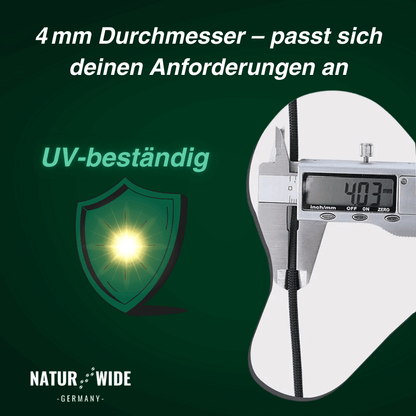 Paracord mit 9 Kernen, 5, 15 oder 31 m – Ansicht 2
