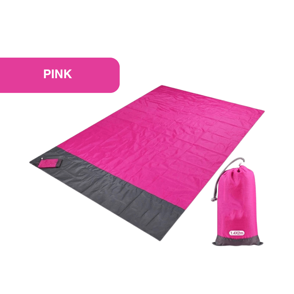 Wasserdichte Picknickdecke & Stranddecke – Pink
