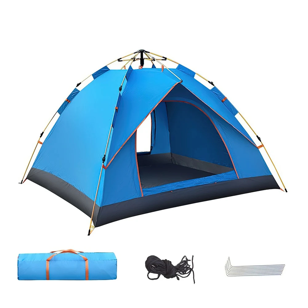 Pop-up-Zelt mit Sekundenaufbau für 1–3 Personen – Babyblau