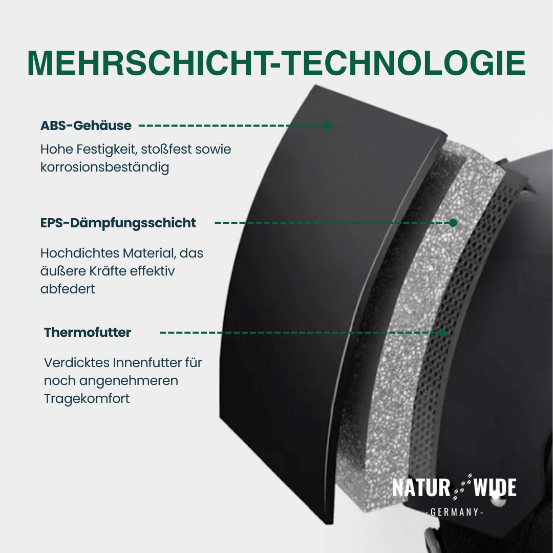 Skihelm mit integriertem Visier, Anti-Beschlag – Ansicht 2